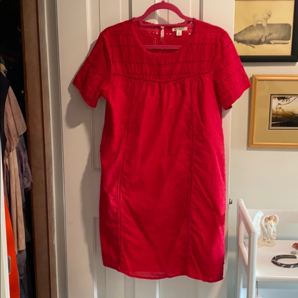 Raspberry Red Dress / Cover-up